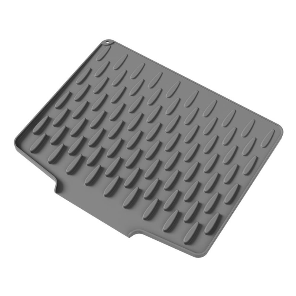 Non-slip Silicone Drainage Mat Foldable Sink Placemat Tableware Drainer Pad Kitchen Tableware