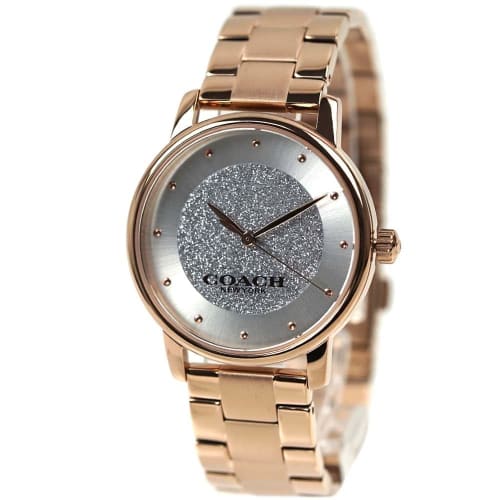 

Coach Women s Rose Gold and Silver Stainless Steel Watch with GRAND Bracelet (14000090)