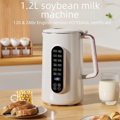 1500ml Multifunctional Soy Milk Maker with Wall-Breaking, Automatic Heating, and Large Capacity - 110V Household Appliance