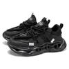 Men's shoes 2025 spring new mesh breathable lace-up casual sports shoes youth thick-soled heightening dad trendy shoes