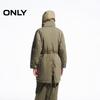 ONLY Women's 90% White Duck Down Minimalist Stand Collar Parka