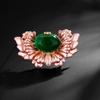Vintage Style Exquisite Crabapple Flower Brooch Suit Coat Cheongsam Clothing Accessories Party Birthday Fashion Jewelry Gifts