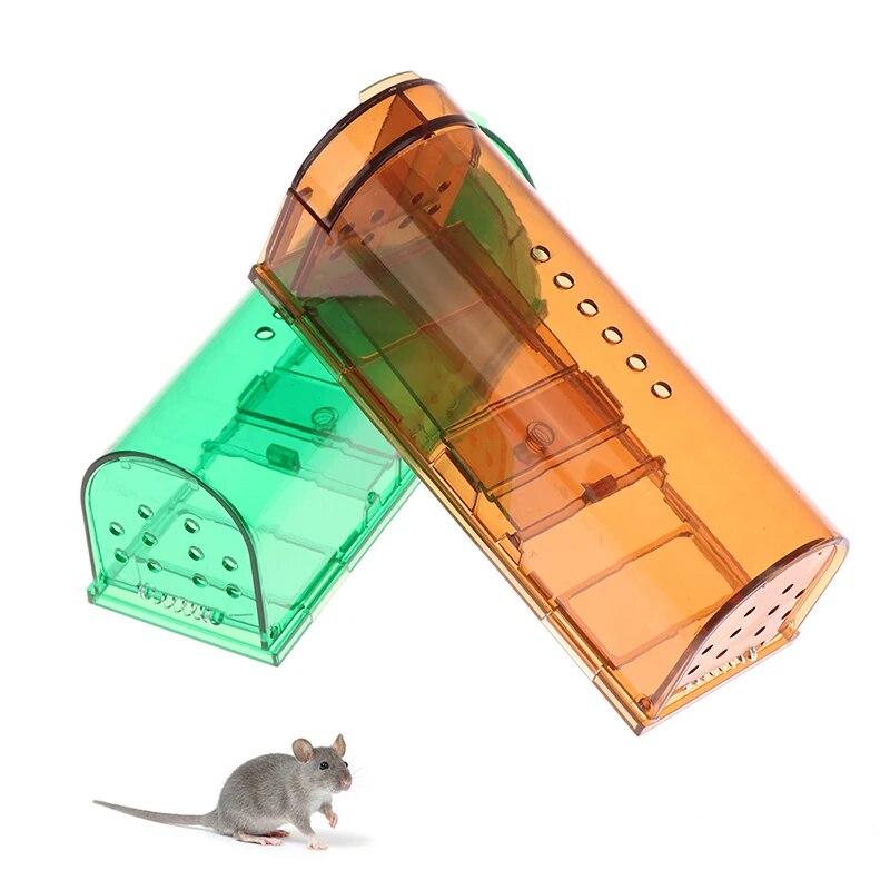 1Pc Mausefalle Käfig Keine Töten Tier Haustier Kontrolle Käfig Wiederverwendbare Mäuse Nagetier Catcher Ratte Falle
