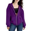 Women's Zipper Hoodie Long Sleeve Sports Jacket Pocket Clothing Fashion Apparel