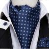 100 de culori pentru bărbați din mătase Ascot Cravată Vintage Cravată Paisley Esarfă Set de butoni Hanky