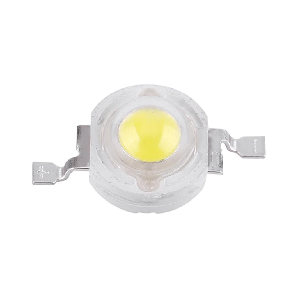 50pcs SMD 1W LED Lamp Bulb Beads Chip For Home Floodlight High White