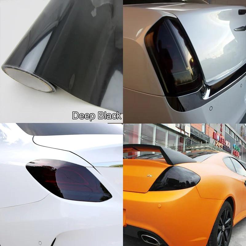 Yellow Car Light Headlight Taillight Tint Vinyl Lamp Film Sticker Sheet Color-Change Smoke Matt Rear Fog Sticker
