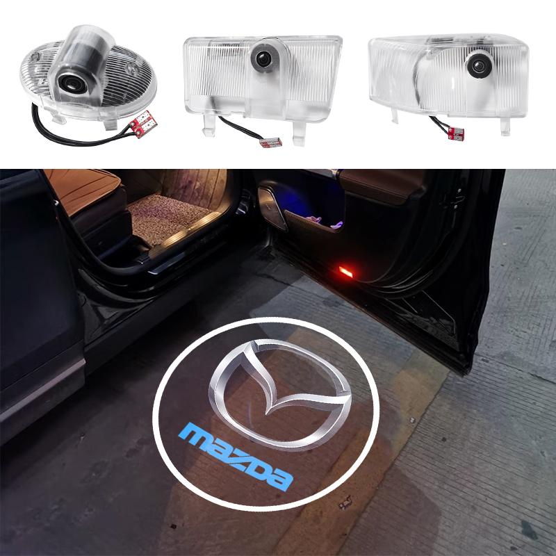 2 tk/komplekt Auto LED Logo Uksevalgusti Laserprojektor Ghost lamp Tervitusvalgusti Mazda 6 8 Atenza Axela RX-8 RX-9 Ruiyi Tarvikutele