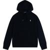 Polo FW23 Mikina s kapucí z fleecu s dlouhým rukávem s výšivkou loga Pony Dámská mikina Černá 211817657-005