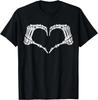 Skelett Hand Herz Zeichen Vintage Halloween Kostüm T-Shirt