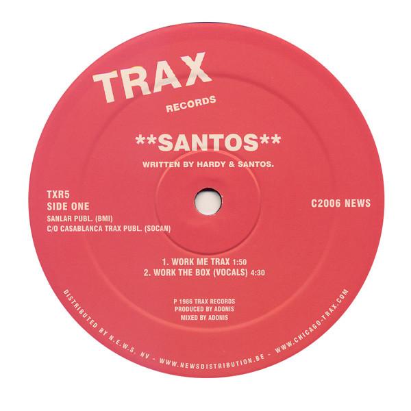 

12-дюймовая пластинка SANTOS Work The Box TXR5 Trax Records 2006 Бельгия Танцевальная Электроника Б/У