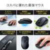 E-Supply Type-C Wireless Mouse, Blue LED Sensor, 5 Buttons, DPI Switching, Rubber Coating, Black, EZ4-MAWC097BK
