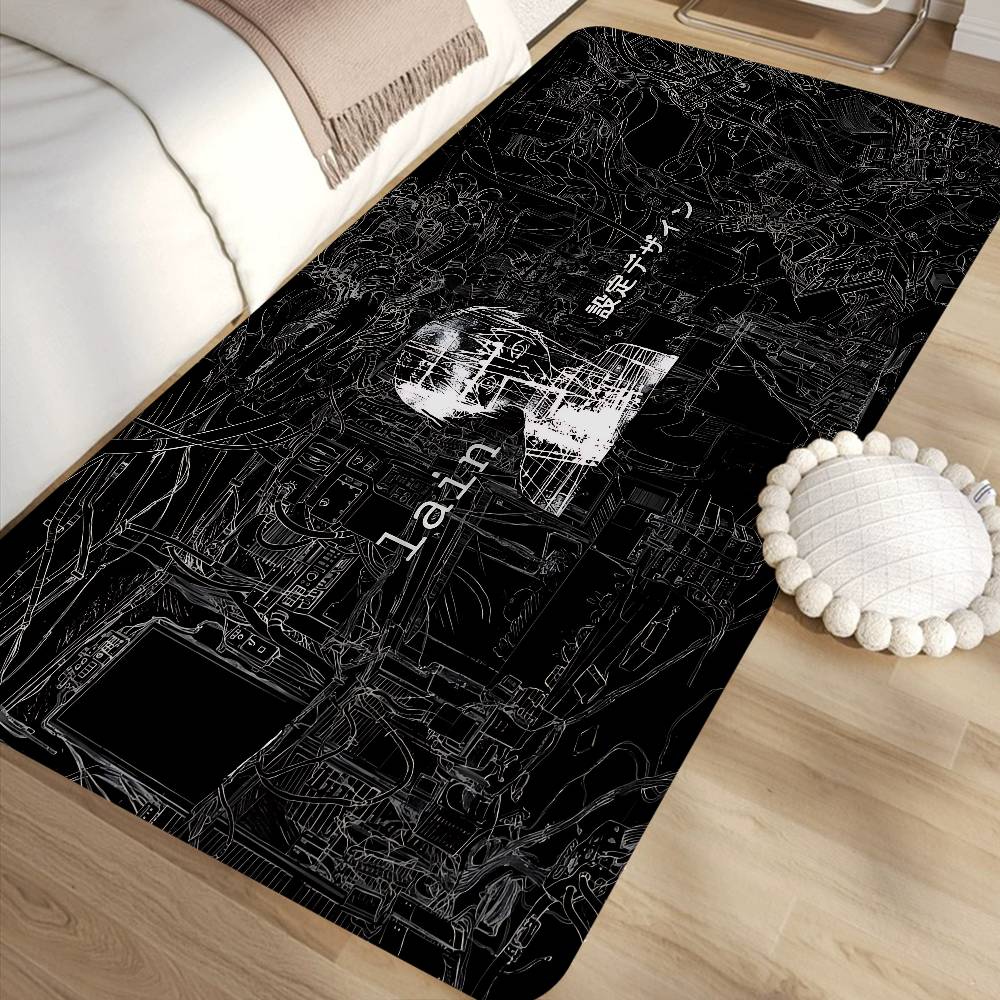 Serial Experiments Lain Floor Mat Retro Multiple Choice Living Room Kitchen Rug Non Slip Modern Home Decor