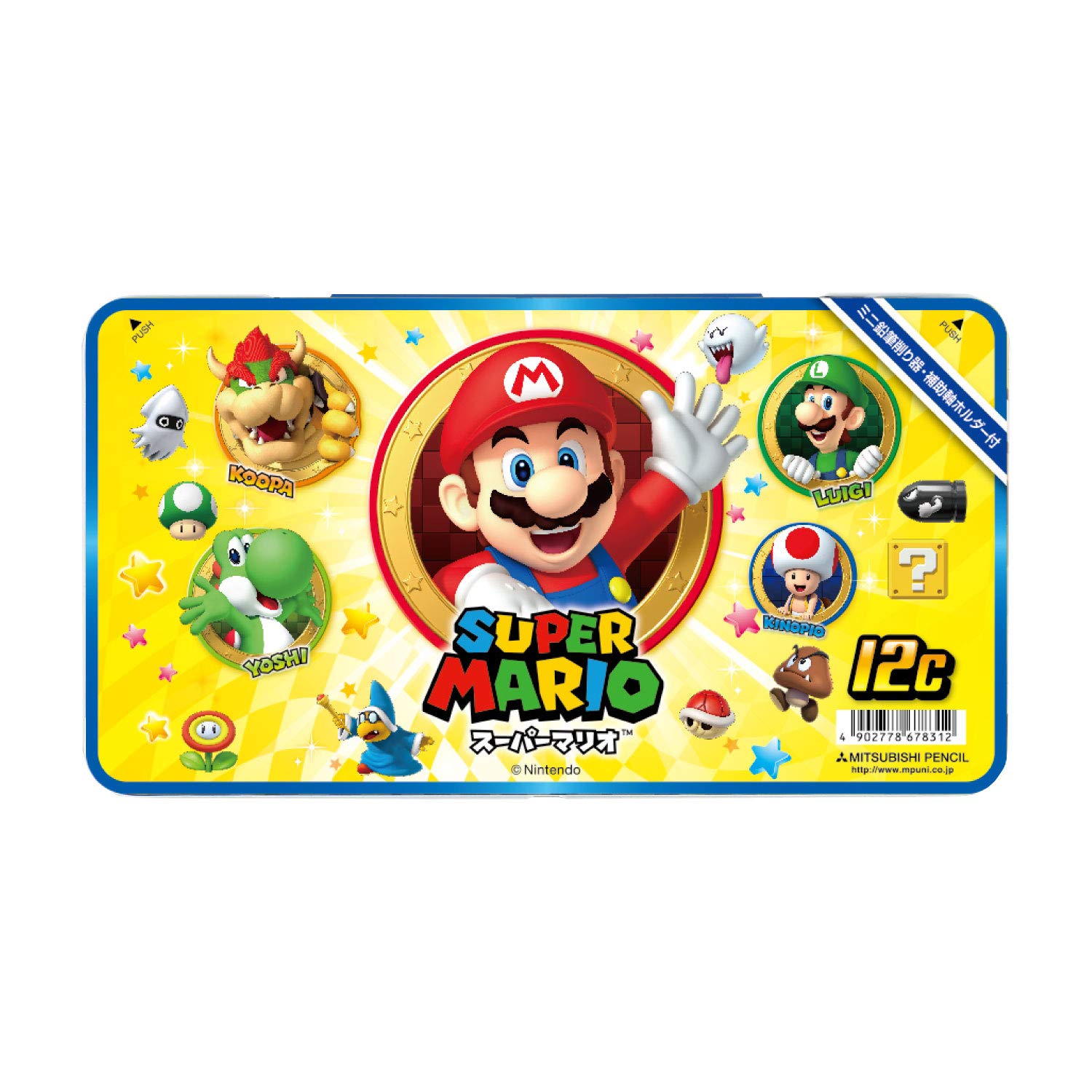 

Mitsubishi Pencil цветной карандаш Super Mario 890 12 цветов K89012CSMS3