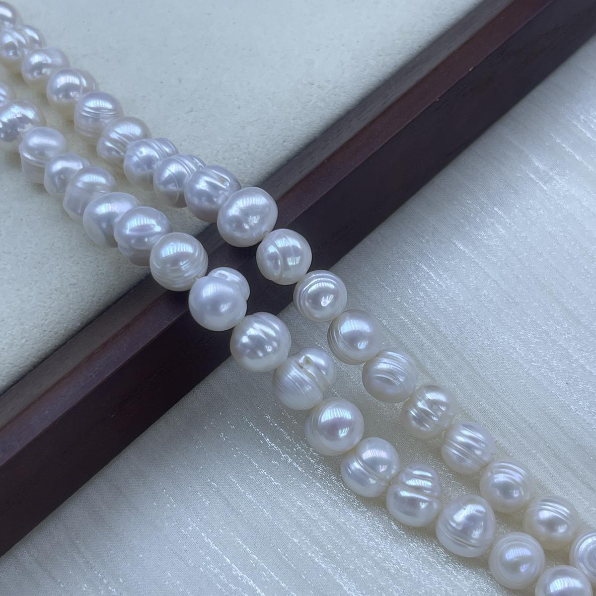 

Белый околокруглый жемчуг 9-10 мм для изготовления ювелирных изделий, ожерелья, браслета, серег, аксессуара своими руками 9-10mm белый