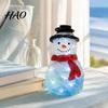 Festive Party Supplies DIY Lighted Christmas Figurine Kit, Santa Snowman Reindeer Wreath Tree Kit Decor, Handmade Xmas Decor with LED Light,