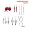 6 Pairs Ghost Pendant Earring Holiday Skull Dangle Earring Women Holiday Jewelry