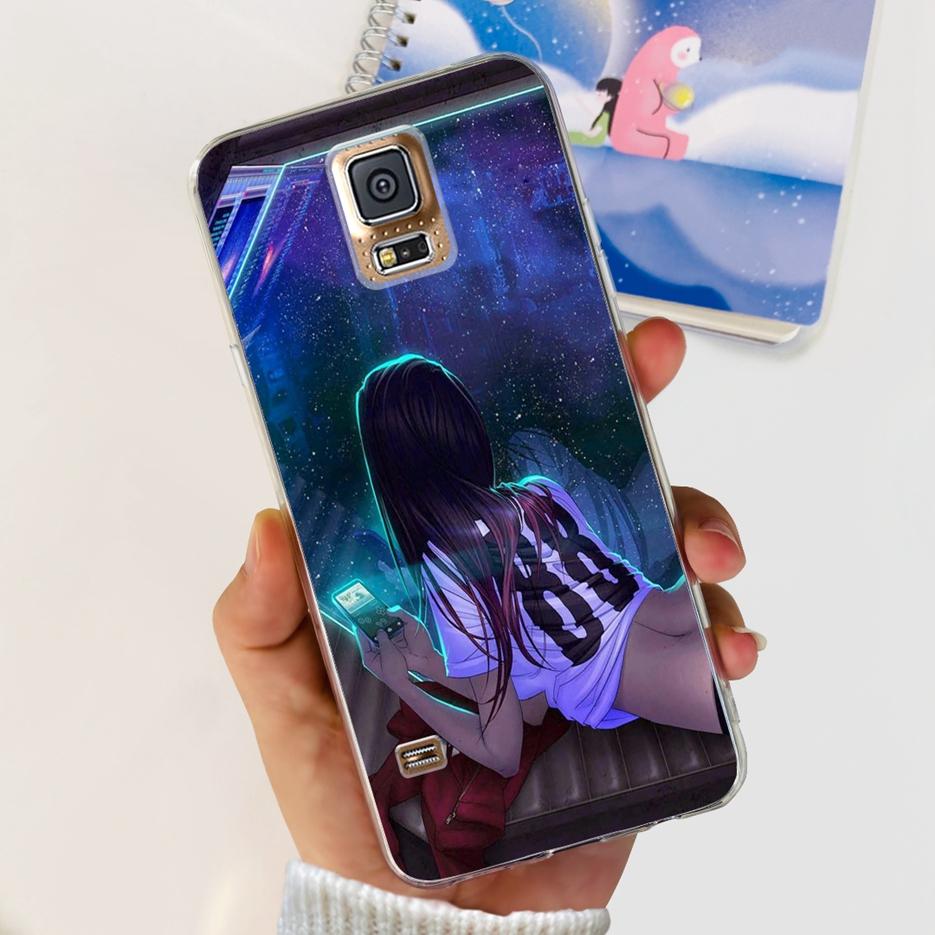 For Samsung Galaxy S5 Case G900F G900I G900M G900A G900T Cute Painted Cover Soft TPU Phone Case For Samsung S5 S 5 GalaxyS5 Bags