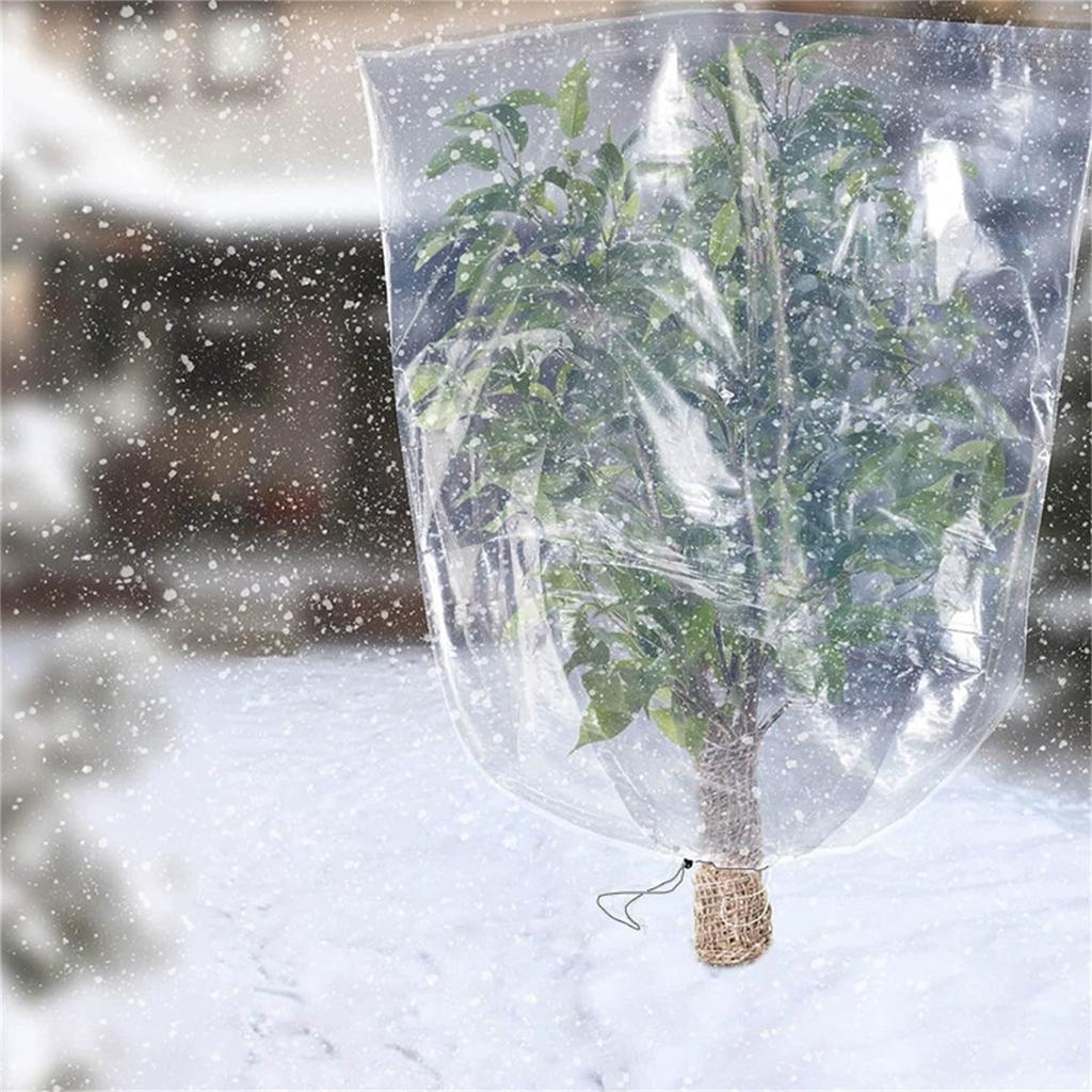 Winterpflanzenschutzhüllen   Kleine Plastik Klarsichtfolienabdeckung Schutzsäcke