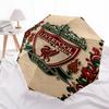 Printed Football Club Logo Printed Folding Umbrella,Outdoor,Leisure,And Travel Umbrella,Durable Umbrella Fabric,Birthday And Holiday Gift