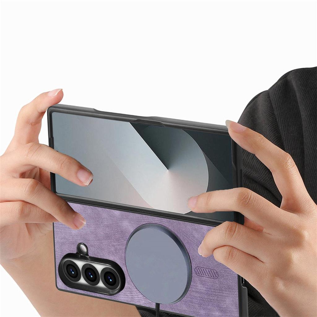 Samsung Z Fold7/Z Fold6 Magnetische Leder Schutzhülle