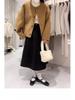 Petite Women's 2025 Winter Woolen Cardigan-Style Short Coat
