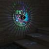 Solar Outdoor Wall Light Santa Claus Projection Lamp Christmas Iron Art Garden Decorative Wall Lamp For Yard Courtyard Xmas Gift