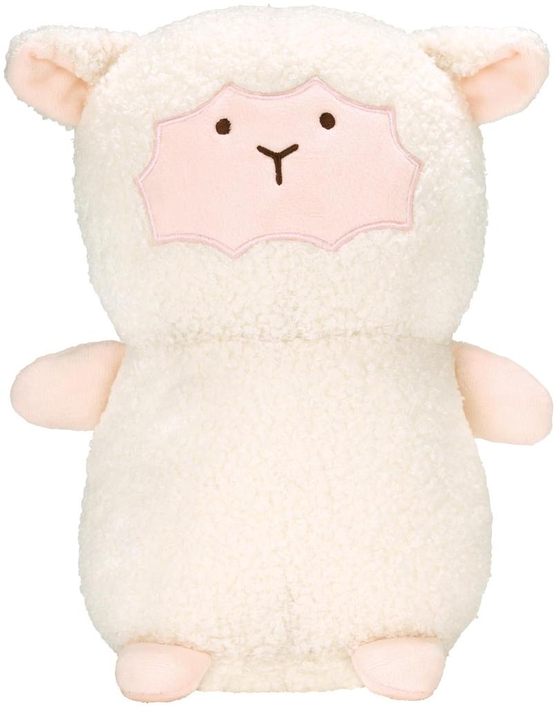 Skater Plush Neck Pillow Microbead Pillow with Button Original Character Sheep NNP1-A