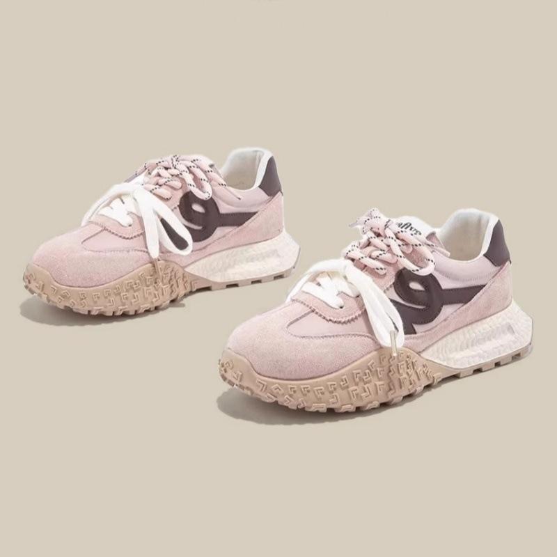 Inner Heightening Retro Platform Comfortable Moral Training Shoes Women's 2025 Spring and Autumn New Light Fashion Casual Sports Forrest Gump Shoes