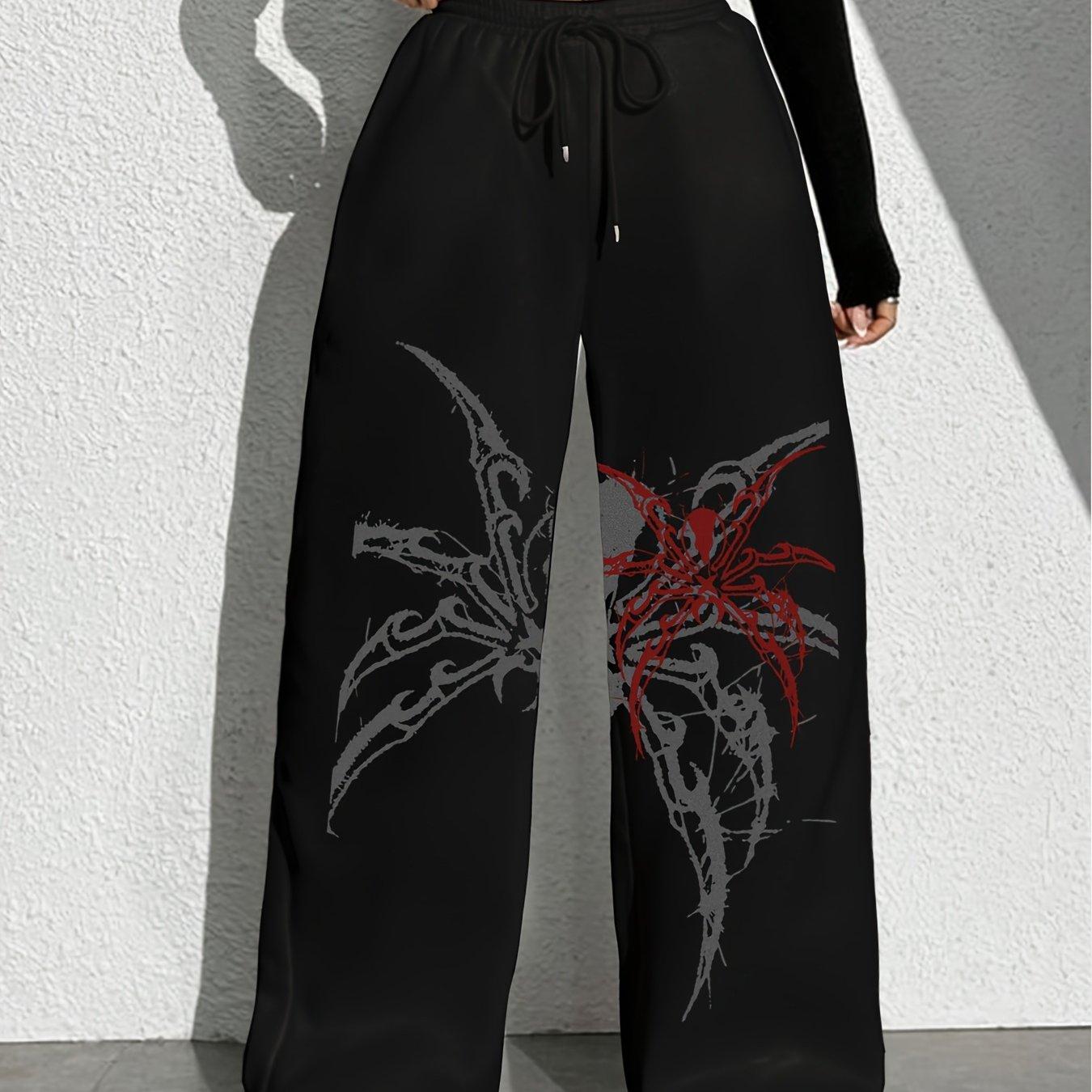 Summer Harajuku Style Personalized Printed Unisex Oversized Loose Y2K Gothic Casual Sports Fashion Drying Pants S