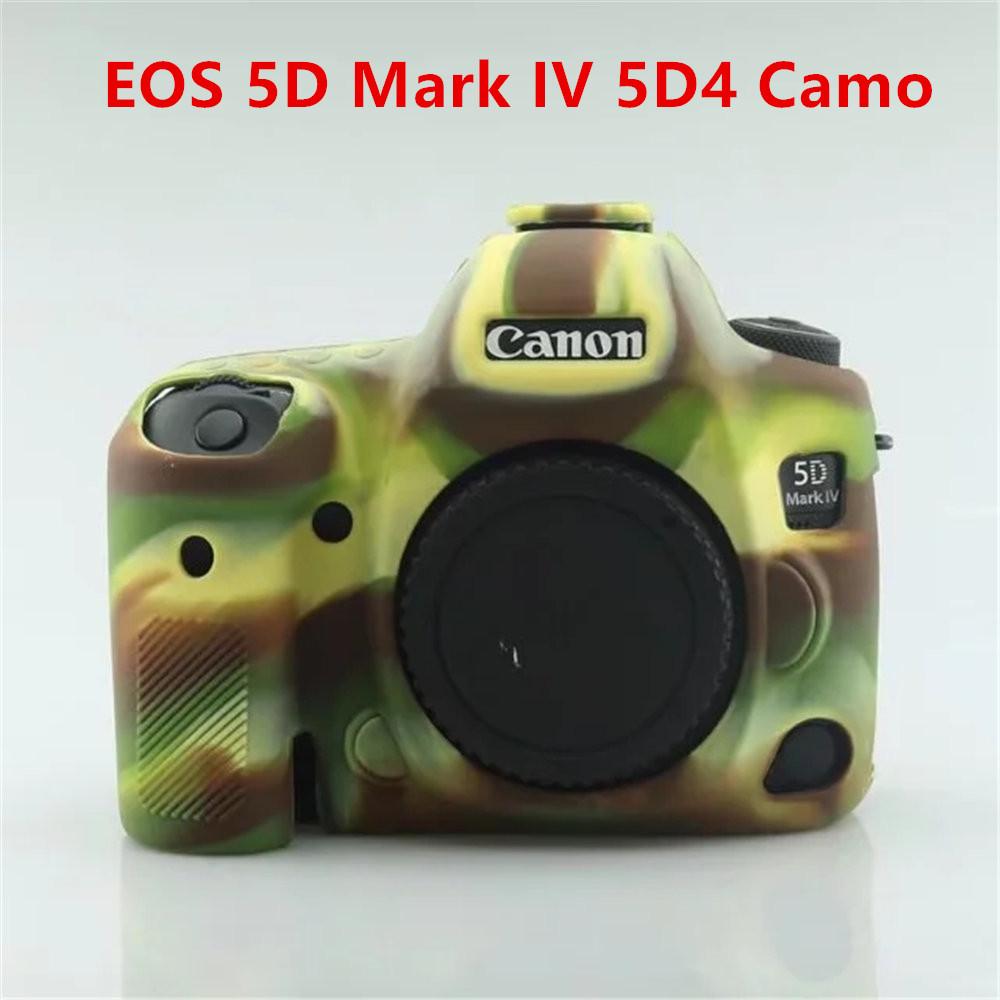 Soft Silicone Armor Camera Bag Case Cover For Canon EOS 5D Mark II III IV 5D2 5D3 5D4 6D Mark II 6D2 7D Mark II 7D2 77D 600 700D