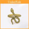 Elegant Vintage Copper Snake Ring For Women Adjustable Retro Fashion Accessory