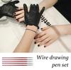 5 Pcs 5/8/11/13/15mm Painting Nails Art Brush Set Nails Art Liner Brushes Nail Dotting Drawing Tool for Thin Details