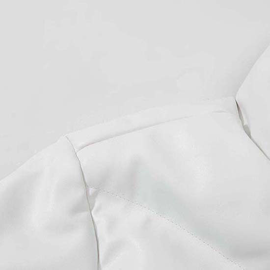 Moda feminina inverno casual fino algodão jaqueta gola de pele sintética e capuz casaco quente com capuz couro pu zíper