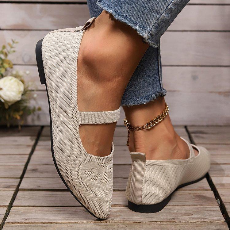 

Casual large-size mesh breathable women s shoes autumn new women s comfortable soft-soled fly-woven shoes 43