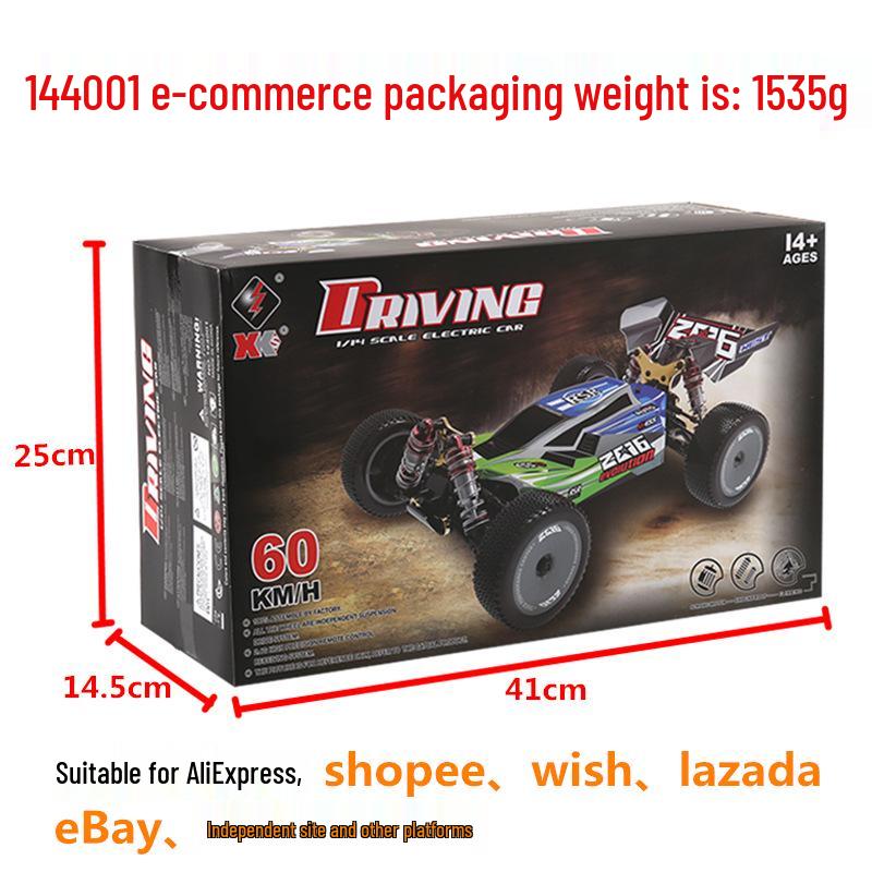 

Высокоскоростной 1:Радиоуправляемый внедорожник 14 4WD - Weili 144001 Электрический багги для песчаных дюн