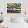 Ny DIY 5D diamantmaleri Scenic Lake Diamond Brodery Scenery Cross Stitch Full Rund Drill Mosaikk Home Decor Gift