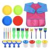 18-Piece Children's Painting Sponge Set: Early Education Doodle & Brush Tools for Kindergarten