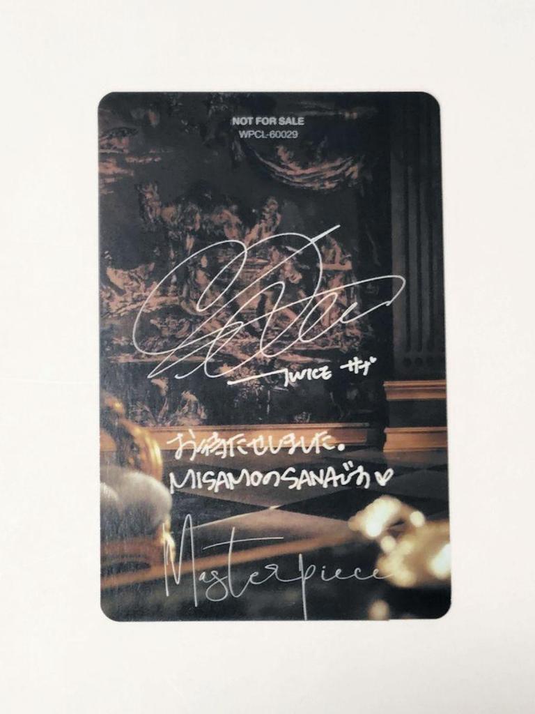 [USED] TWICE MISAMO Sana Trading Card High-five High-five