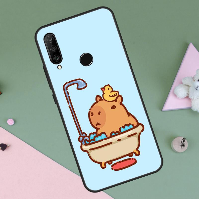 

Cute Cartoon Capybara For Huawei P20 P40 Lite P60 P30 Pro Nova 5T 9 10 SE 12s 12i 11i Y90 Y70 Y60 Y61 Y72 Y91 Case Huawei Nova Y60