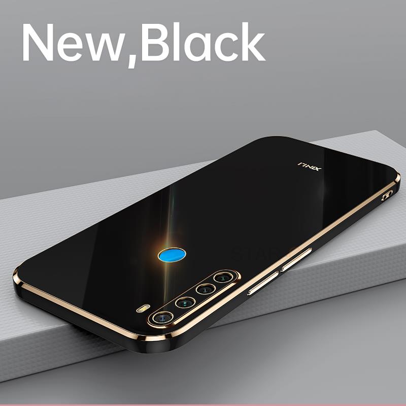 Plating Square Finger Ring Holder Phone Case On For Xiaomi Redmi Note 8T 8 T Note8 2021 New Luxury Soft Silicone Stand Cover