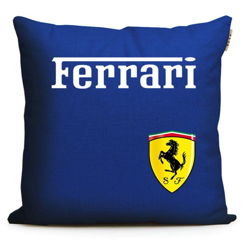 Car Logo Pillow Sofa Decorative Home Print Plush Square Throw Pillow Covers Cushion Decoration For Ferrari SJ Scuderia Ferrari