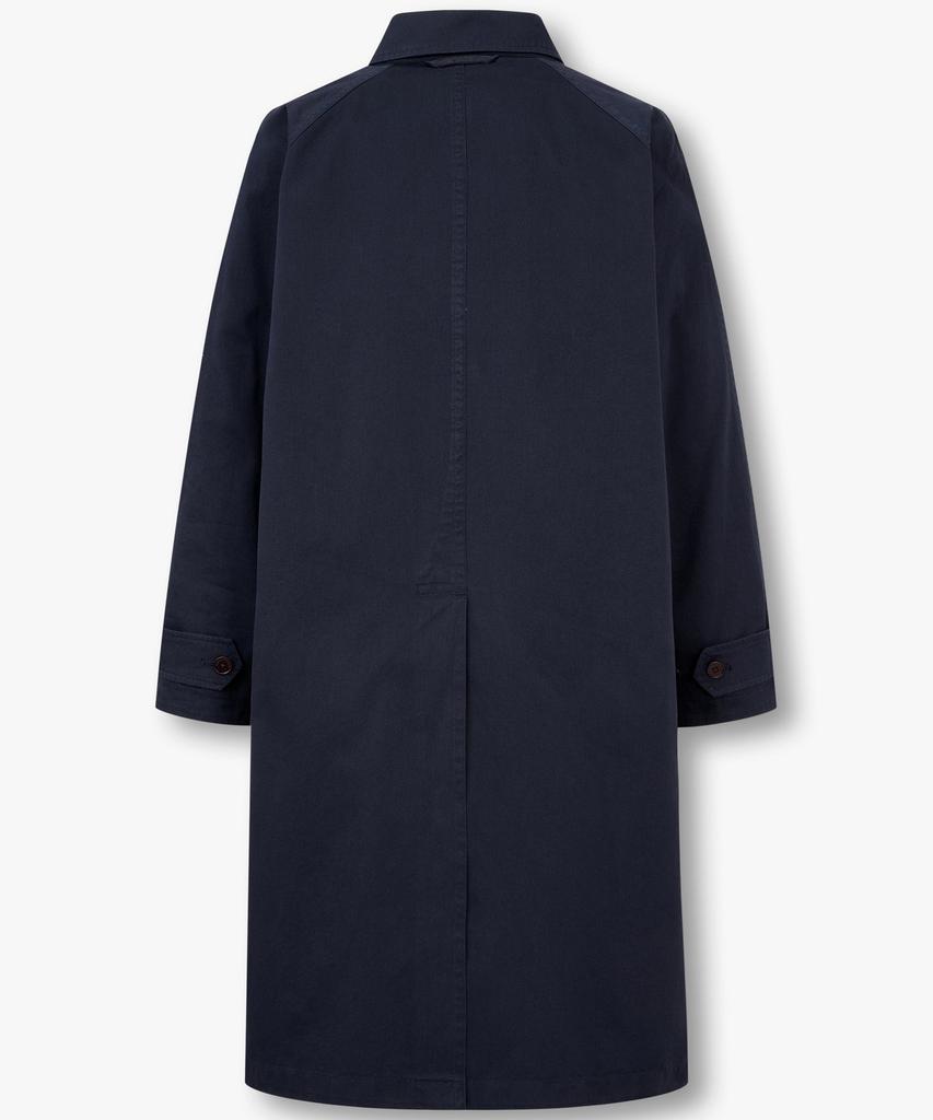 Man On The Boon Cotton Raglan Trench Coat_Navy 4715109001