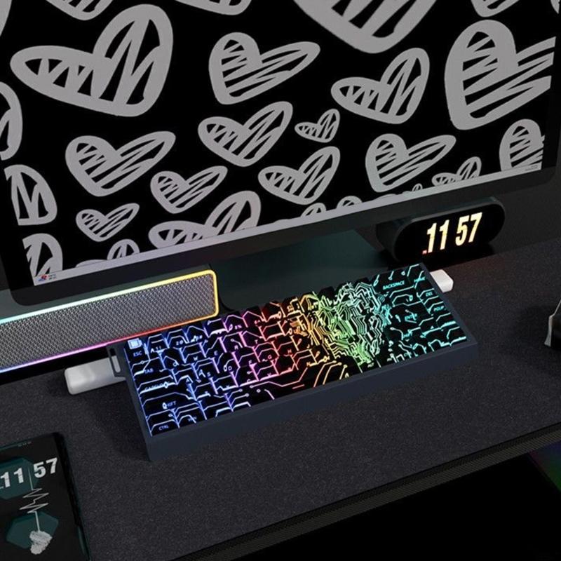 Keycaps traslucidi con stampa laterale 64/74 tasti Love Circuit Profilo Originale Sublimazione Keycap retroilluminato per tastiere meccaniche