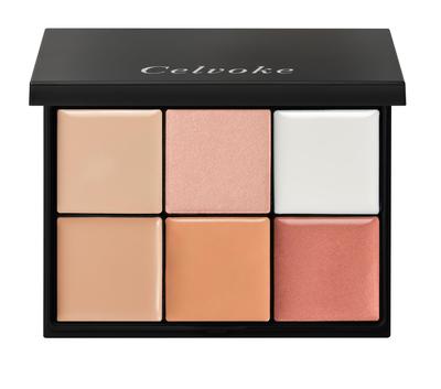 Celvoke Seamless Face Palette 01 Brightening Concealer Palette Concealer for Dark Spots, Dark Circles, Acne Scars, Uneven Skin Tone, and Pores