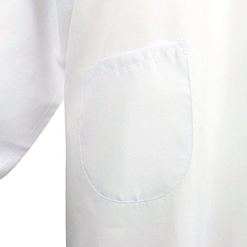 KYOETSU Women's White Apron with Sleeves for Western-Style Cooking (Size M)