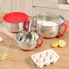 Non-slip Bottom Egg Beater Bowl Scaled Salad Basin Practical Mixing Bowl  Vegetable