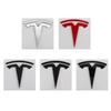 3D Styling Car Front Hood Emblem Rear Trunk Badge Sticker For Tesla Model 3 Model S X Model Y 2022 Roadster SpaceX Cybertruck