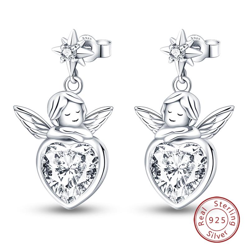 Inlaid Zircon Earrings 925 Silver Minimalist Butterfly Dragonfly Cute Claw Hoop Earrings Women Exquisite Party Jewelry