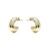 Boucles d'oreilles - LUXENTER - Jurfo - Or jaune 18k - 25 x 17,7 mm - Fermoir pression